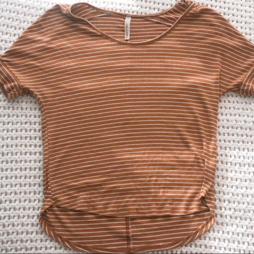 Mustard Yellow Stripped Shirt